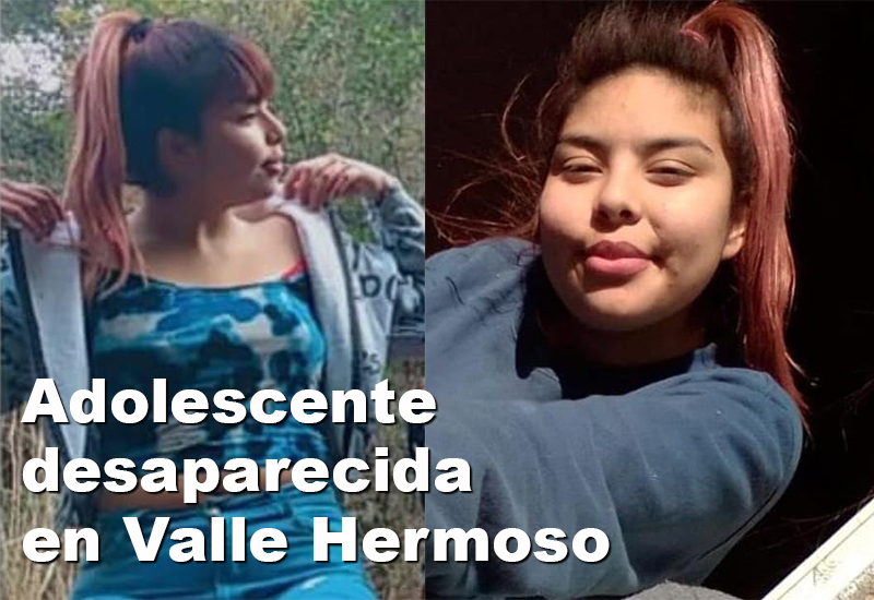 VALLE HERMOSO Se Intenta Dar Con El Paradero De Una Adolescente